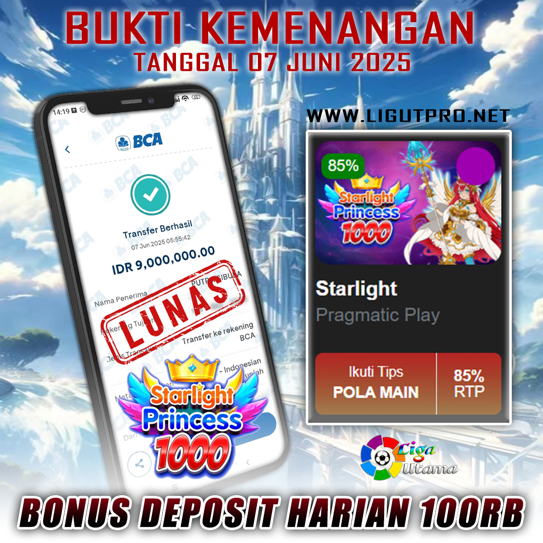 INFO KEMENANGAN LIGA UTAMA TANGGAL 07 JUNI 2025