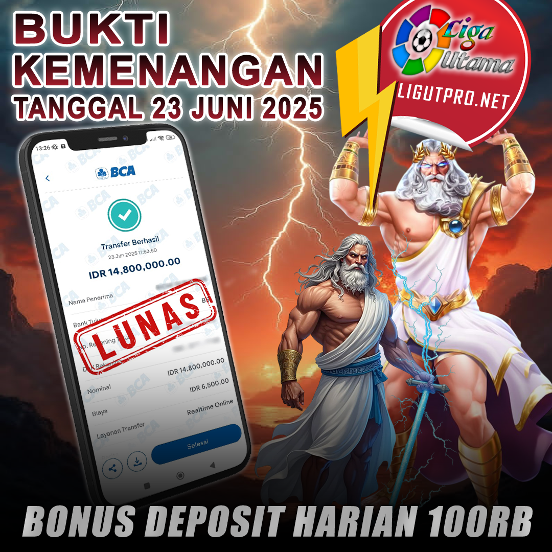 INFO KEMENANGAN LIGA UTAMA TANGGAL 23 JUNI 2025