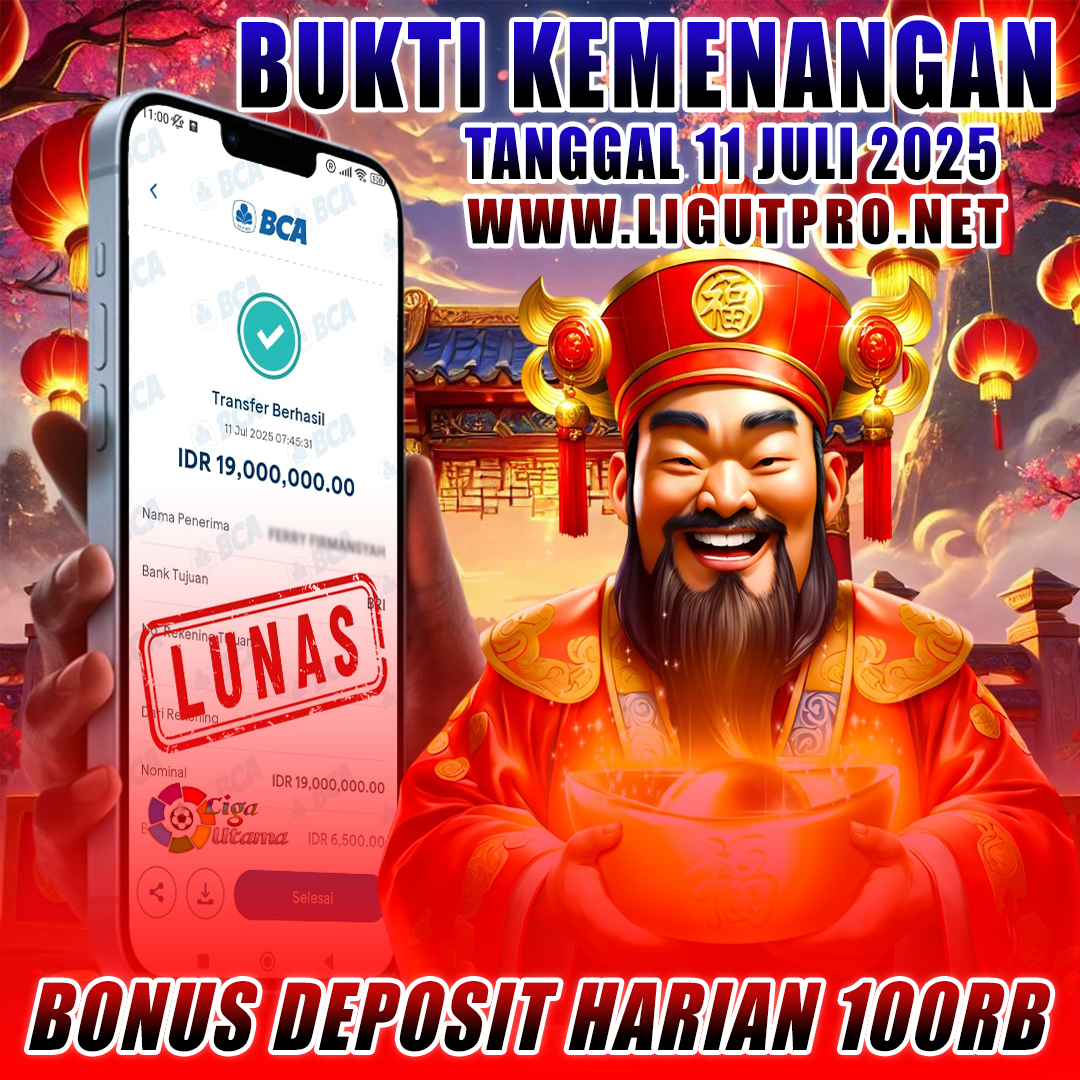 INFO KEMENANGAN LIGA UTAMA TANGGAL 11 JULI 2025