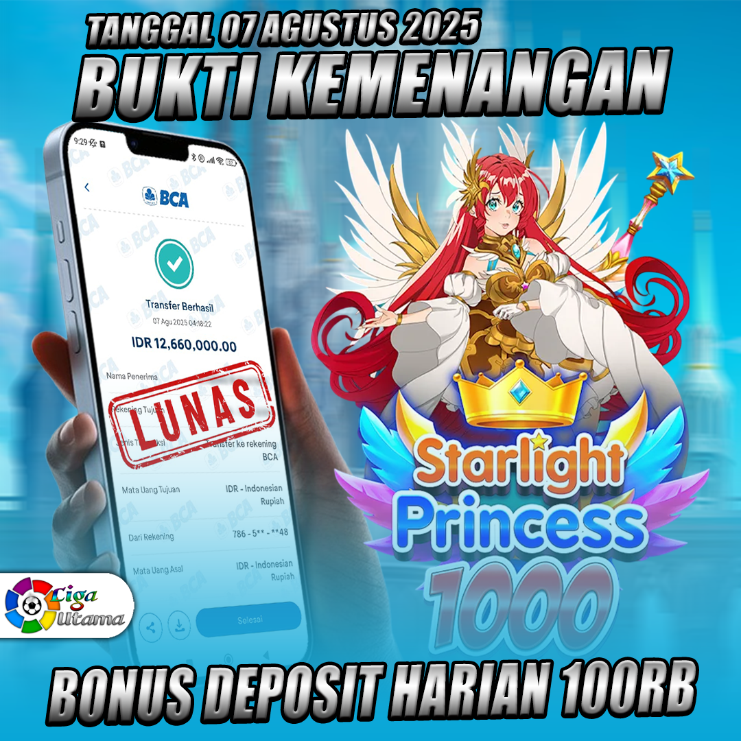 INFO KEMENANGAN LIGA UTAMA TANGGAL 07 AGUSTUS 2025